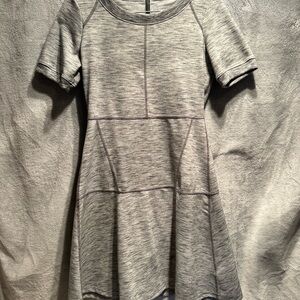 Athleta Gray A-Line Dress with Raglan Sleeves